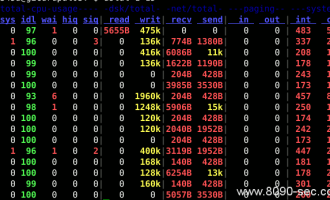 Linux终端下 dstat 监控工具